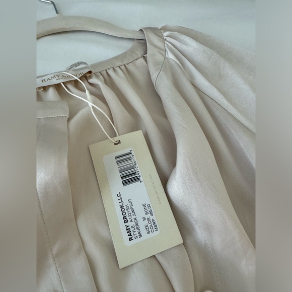 Ramy Brook cream satin jumpsuit - Picture 5 of 7